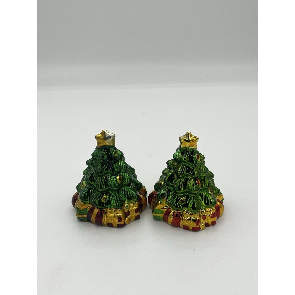 Vintage Christmas Tree Salt & Pepper Shakers Set – New Holiday Kitchen Decor